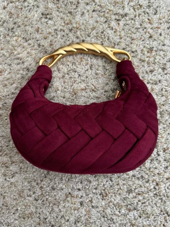 JW PEI Orla Weave Handbag - Claret - Picture 3 of 6